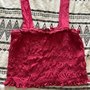 American Eagle Ruffle Tank